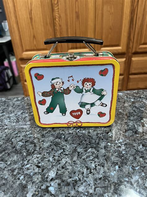 snowden and friends mini metal lunch box|RAGGEDY ANN MINI LUNCH BOX 1998 SNOWDEN AND .